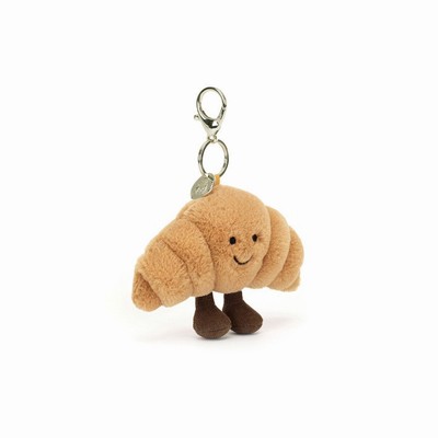 Jellycat Amuseables Croissant Bag Charm New Zealand | MNDTY2841